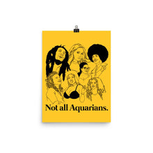 Load image into Gallery viewer, Not All Aquarians Icons Poster
