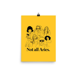 Not All Aries Icons Poster