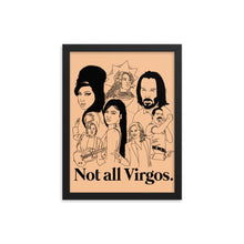 Load image into Gallery viewer, Not All Virgos Icons Framed Poster
