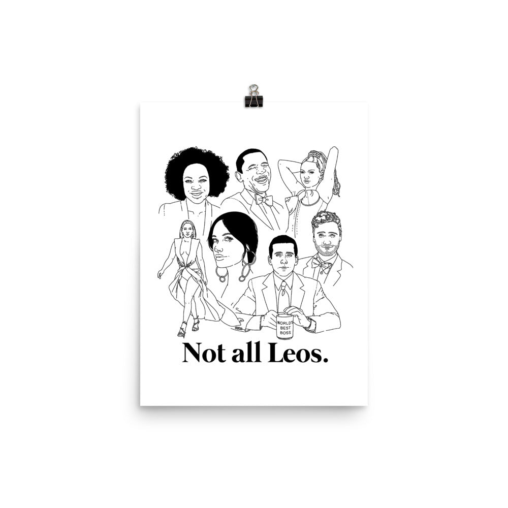 Not All Leos Icons Poster