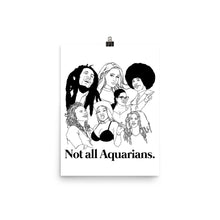 Load image into Gallery viewer, Not All Aquarians Icons Poster
