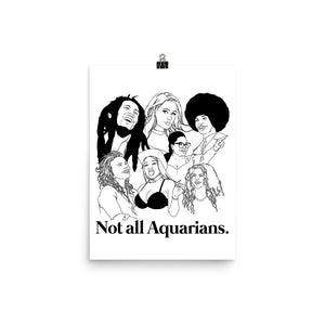 Not All Aquarians Icons Poster