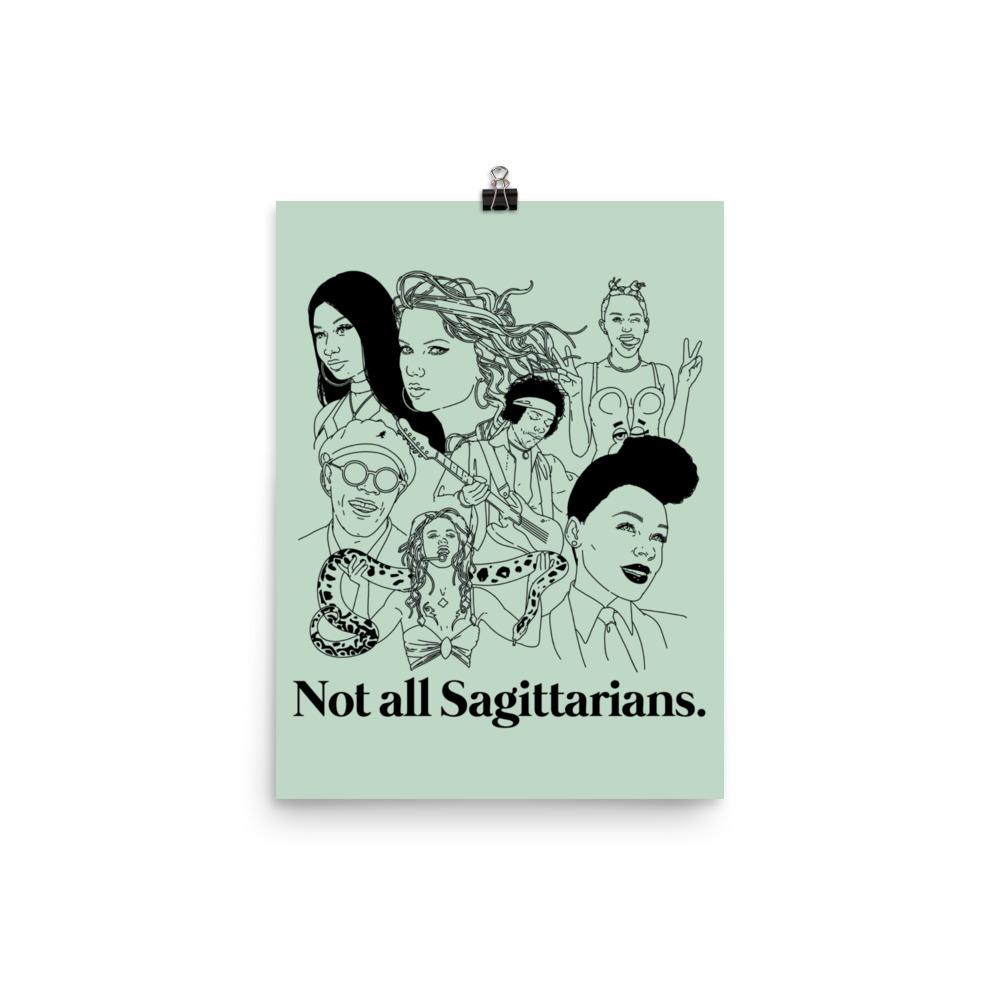 Not All Sagittarians Icons Poster
